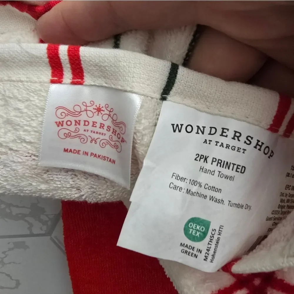 Nwt Wondershop Christmas Plaid Nutcracker Kitchen Towel Set, 2 Terry Dish Towels